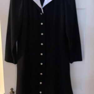 Vintage Stanley Sherman Black A line Dress